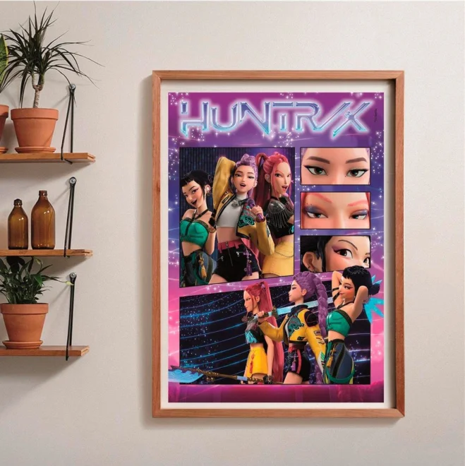 Puzzle Clementoni 1000 dílků K-pop: Lovkyně démonů - Koláž Huntrix