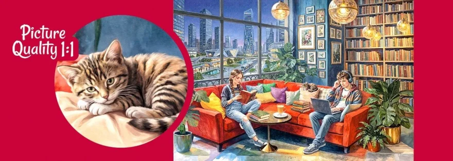 Puzzle Cherry Pazzi 500 dílků Někde mezi příběhy