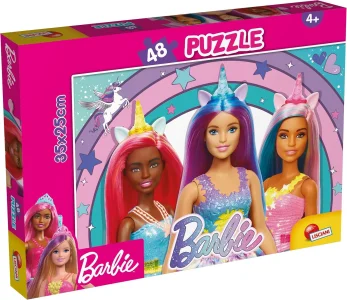 Puzzle pro děti Lisciani 48 dílků Barbie: Kouzelní jednorožci