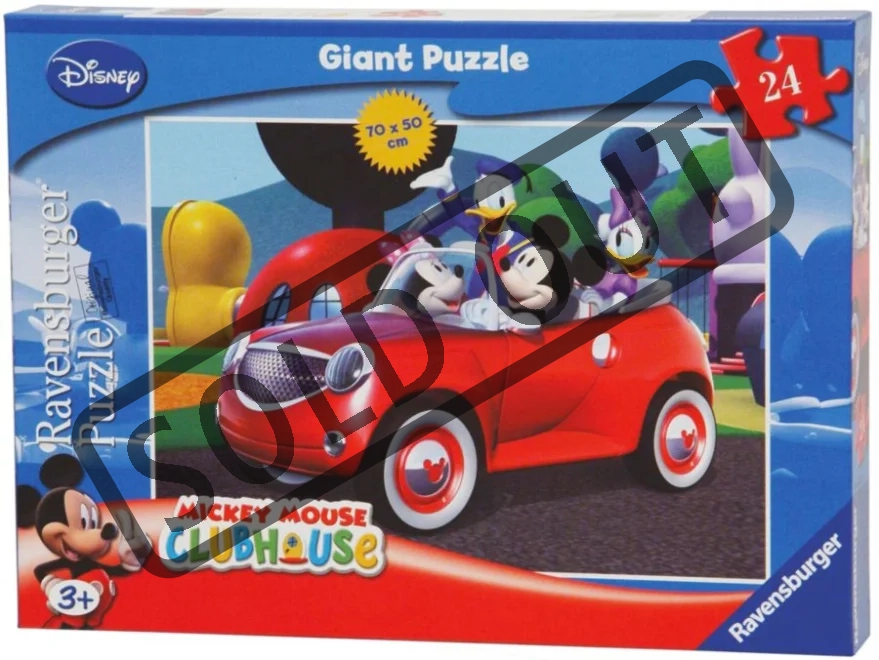RAVENSBURGER Puzzle Mickeyho klubík: Na cestách 24 dílků