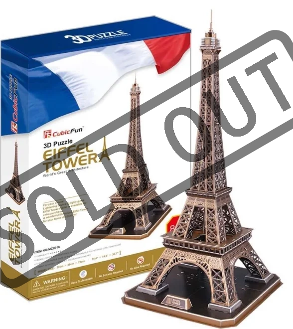 CUBICFUN 3D puzzle Eiffelova věž (velká) 84 dílků