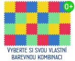 MALÝ GÉNIUS Pěnový koberec MAXI 24 silný 0+ (mix-4)