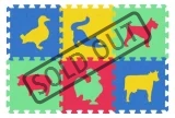 MALÝ GÉNIUS Pěnové puzzle MAXI 6 Zvířata domácí silný (mix-4)