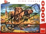 DINO Puzzle Afrika - zvířata 1000 dílků