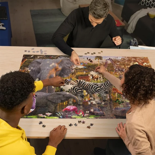 RAVENSBURGER Puzzle Africká zvířata 3000 dílků