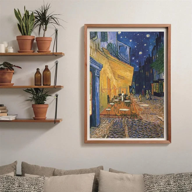 CLEMENTONI Puzzle Museum Collection: Terasa kavárny v noci 1000 dílků