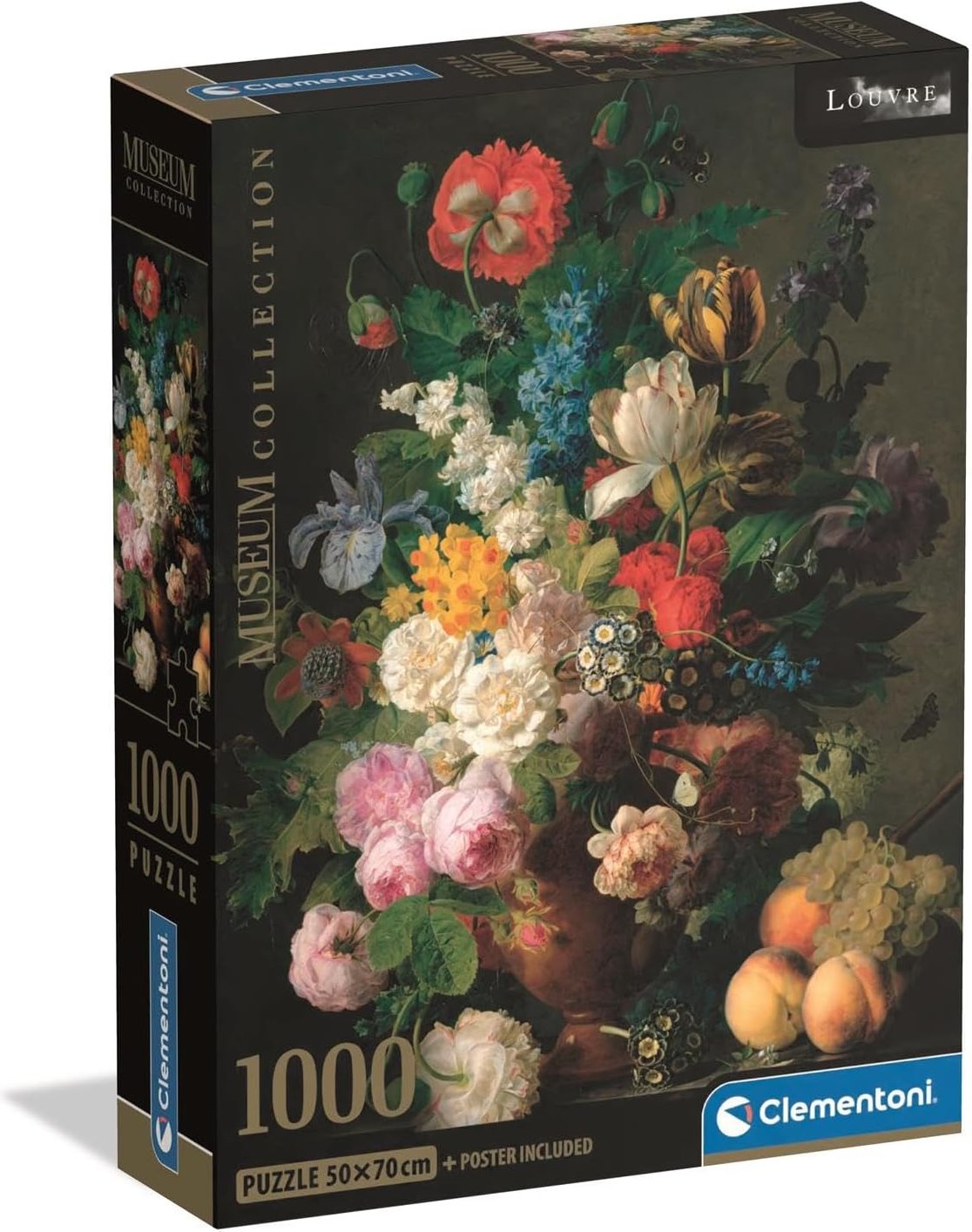 CLEMENTONI Puzzle Museum Collection: Květinová váza 1000 dílků
