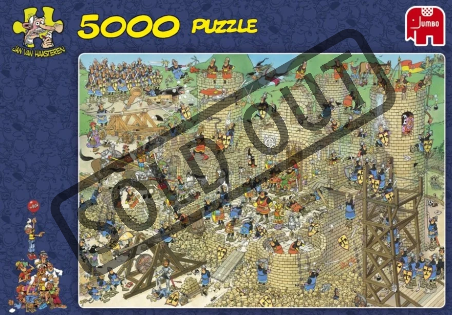 JUMBO Puzzle Středověk - Útok na hrad 5000 dílků