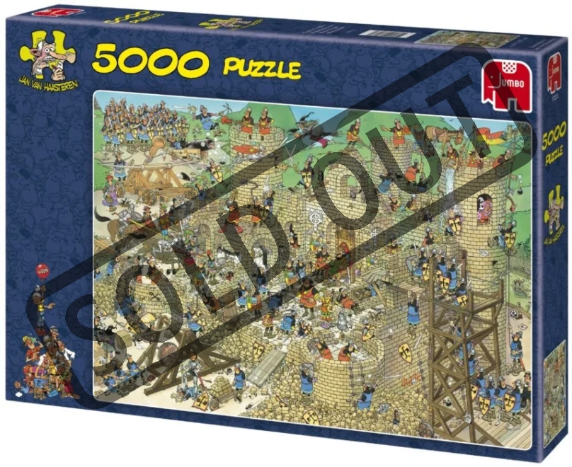 JUMBO Puzzle Středověk - Útok na hrad 5000 dílků