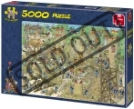 JUMBO Puzzle Středověk - Útok na hrad 5000 dílků