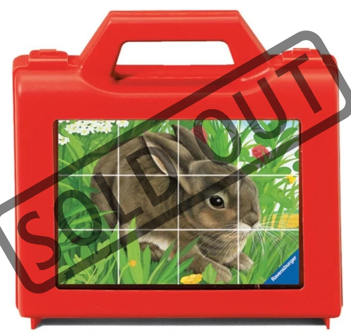 RAVENSBURGER Obrázkové kostky Domácí zvířata, 12 kostek