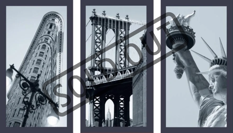 RAVENSBURGER Puzzle Dominanty New Yorku 3x500 dílků