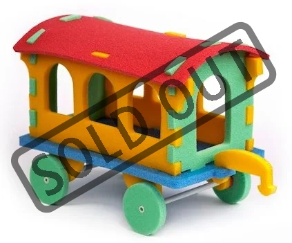 MALÝ GÉNIUS 3D puzzle Vagónek 17 dílků