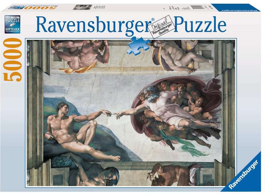 Ravensburger Michelangelo Stvoření Adama 5000 dílků