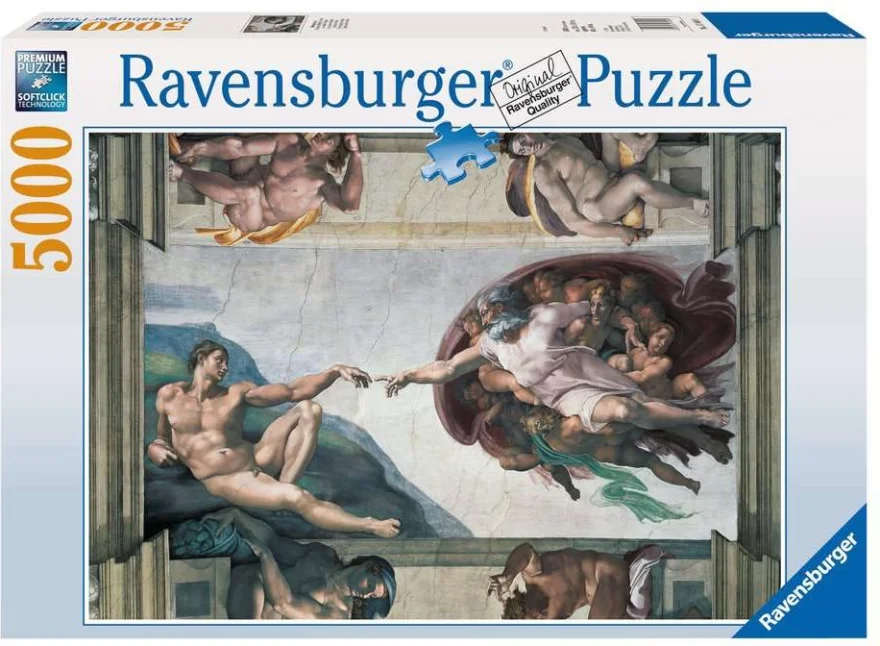 RAVENSBURGER Puzzle Stvoření Adama 5000 dílků