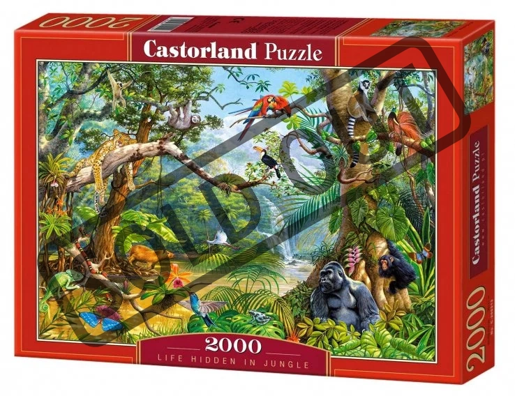 CASTORLAND Puzzle Život ukrytý v džungli 2000 dílků