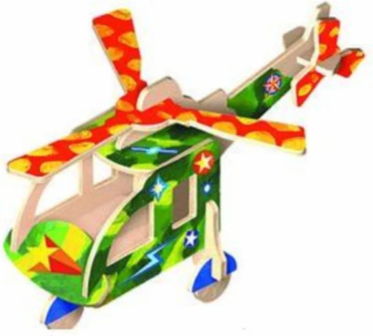 ARTLOVER 3D puzzle Vrtulník s barvičkami