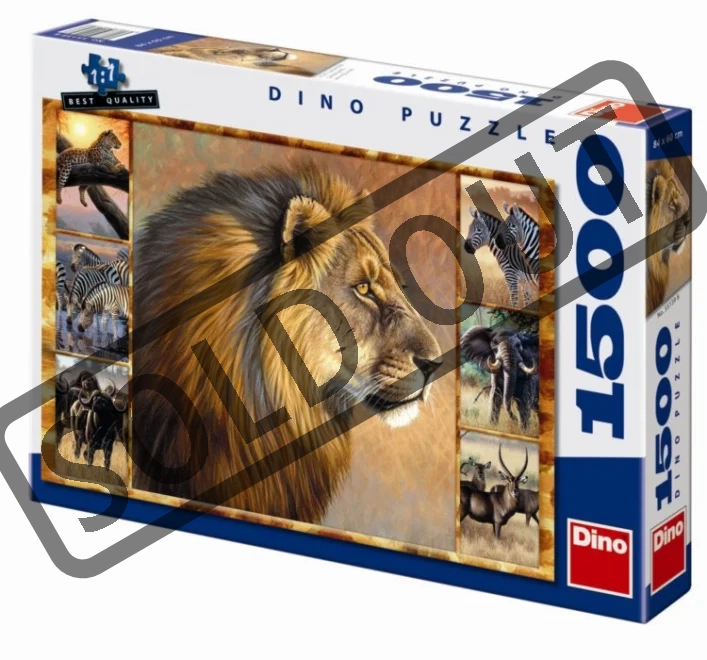 DINO Puzzle Africká zvířata 1500 dílků