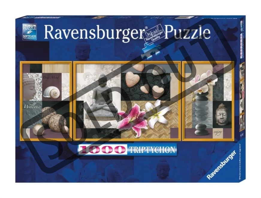 RAVENSBURGER Puzzle Triptych: Harmonie wellness 1000 dílků