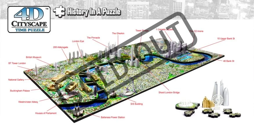 4D Cityscape 4D puzzle Londýn