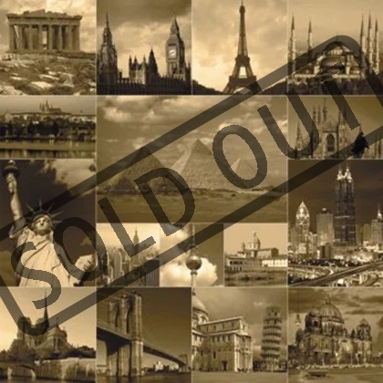 DINO Čtvercové puzzle Monumenty světa 1111 dílků