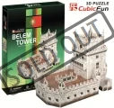CUBICFUN 3D puzzle Belémská věž 46 dílků