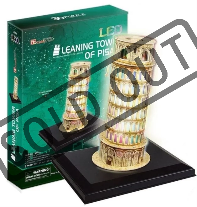 CUBICFUN Svítící 3D puzzle Šikmá věž v Pise 15 dílků