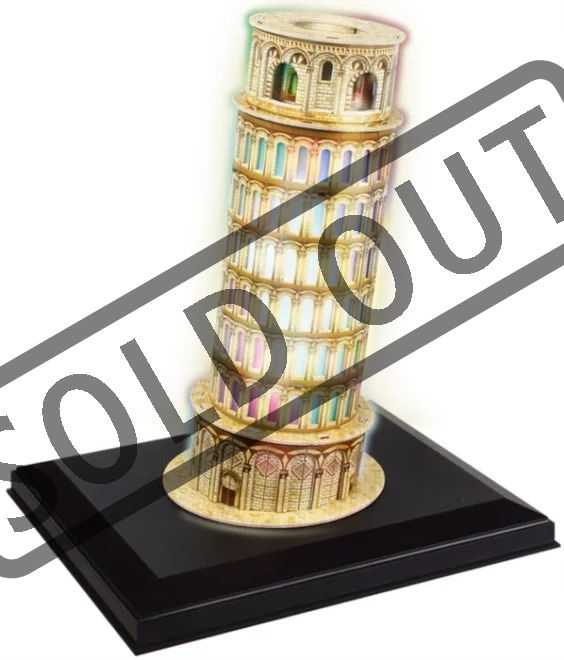 CUBICFUN Svítící 3D puzzle Šikmá věž v Pise 15 dílků