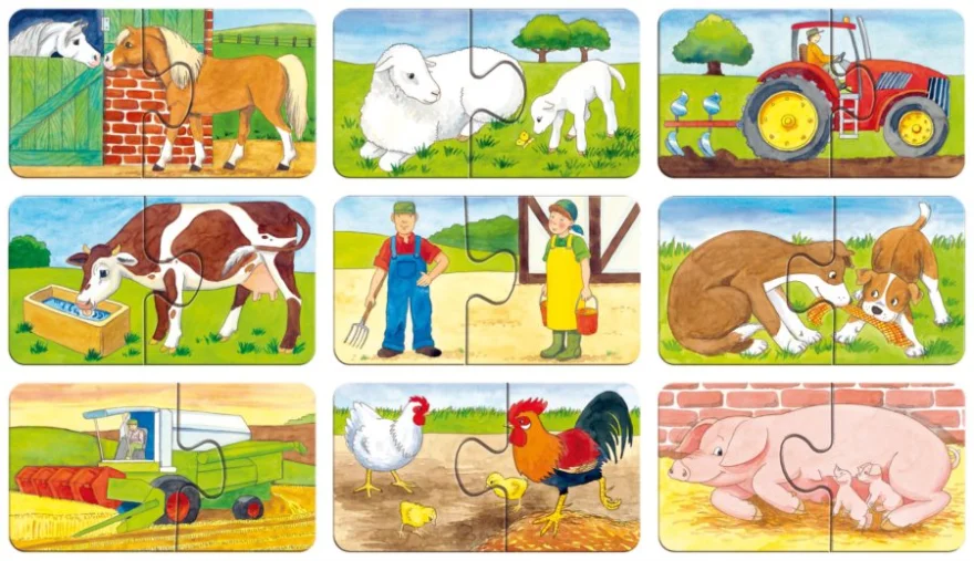 Ravensburger Moje první puzzle Na statku 9x2 dílky