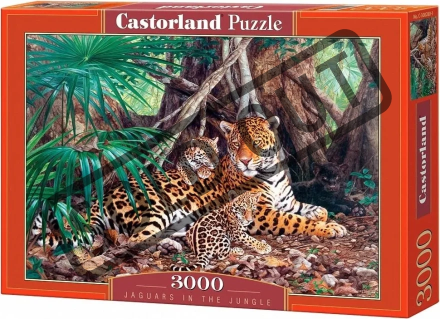 CASTORLAND Puzzle Jaguáři v džungli 3000 dílků