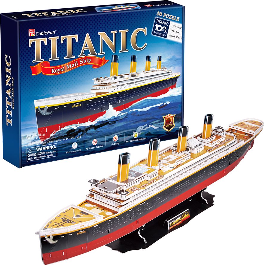 CubicFun 3D puzzle Titanic velký 113 ks