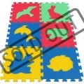 MALÝ GÉNIUS Pěnové puzzle MAXI 6 Zvířata divoká silný (mix-4)