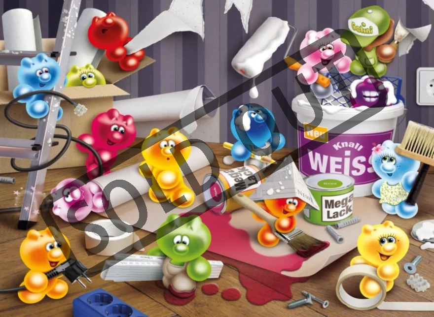 RAVENSBURGER Puzzle Gelini: Velký úklid 2000 dílků