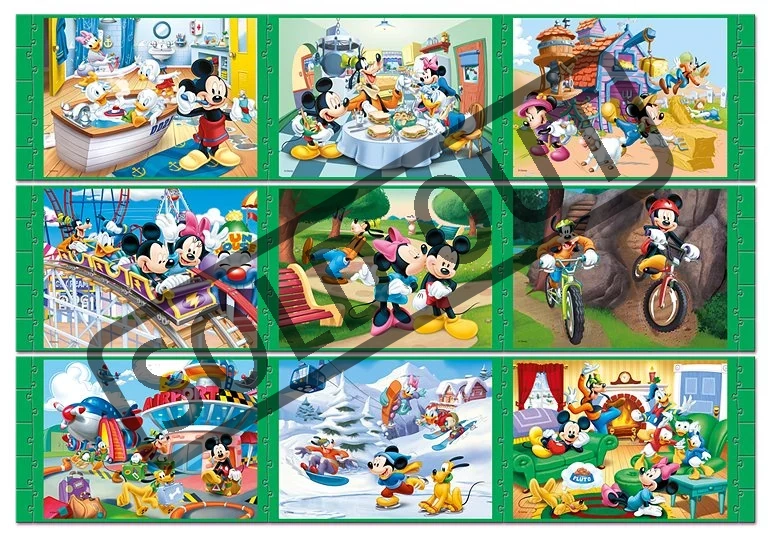 TREFL Mickey Mouse a přátelé - dlouhý příběh 9v1