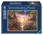 RAVENSBURGER Puzzle Západ slunce v ráji 18000 dílků