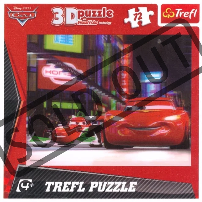 TREFL Puzzle Auta 3D 72 dílků