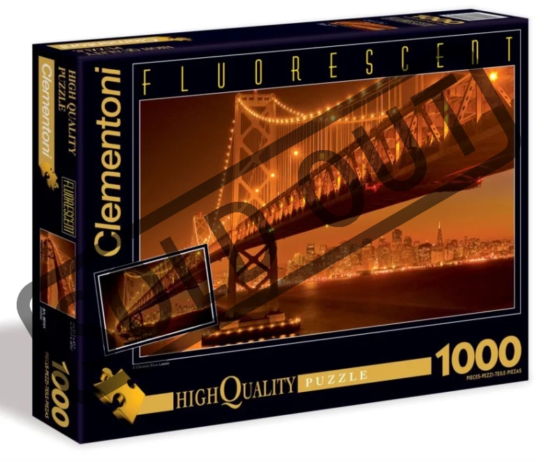 CLEMENTONI Svítící puzzle San Francisco 1000 dílků