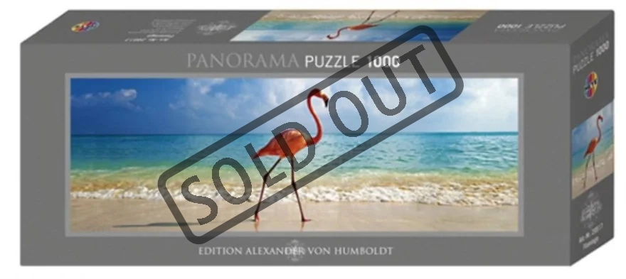 HEYE Panoramatické puzzle Plameňák (Dominikánská republika) 1000 dílků