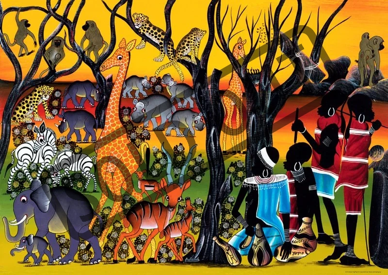 HEYE Puzzle Tinga Tinga: Obyvatelé 2000 dílků