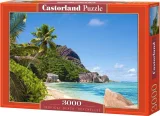 CASTORLAND Puzzle Tropická pláž, Seychely 3000 dílků