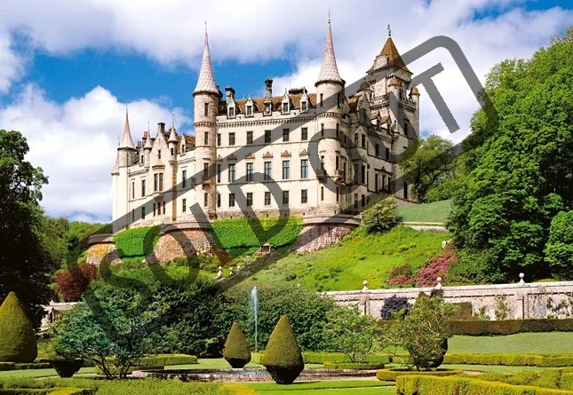 CASTORLAND Puzzle Zámek Dunrobin, Skotsko 2000 dílků