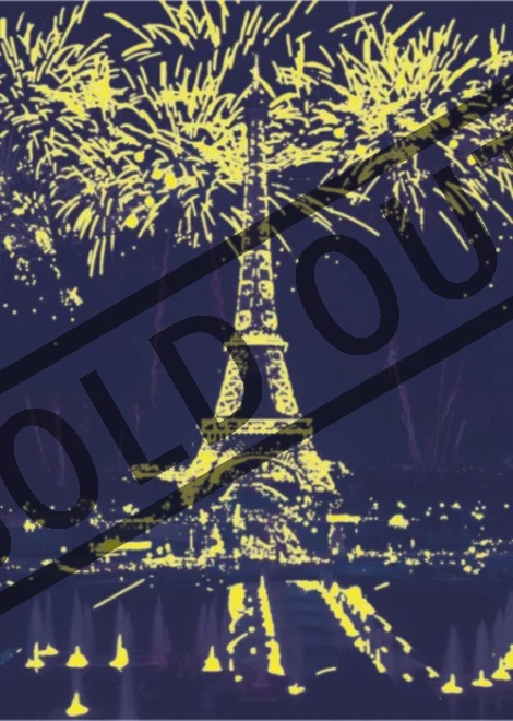 DINO Svítící puzzle Ohňostroj u Eiffelovy věže 1000 dílků