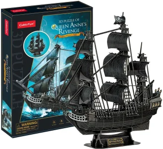 3D puzzle Pirátská loď Queen Anne's Revenge 180 dílků