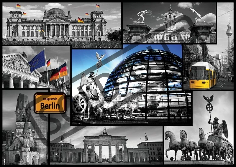TREFL Puzzle Berlín - koláž 500 dílků