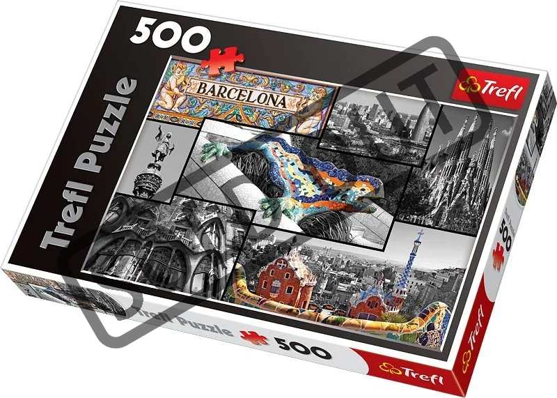 TREFL Puzzle Barcelona - koláž 500 dílků