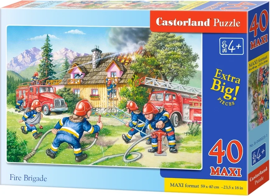 CASTORLAND Puzzle Hasiči MAXI 40 dílků