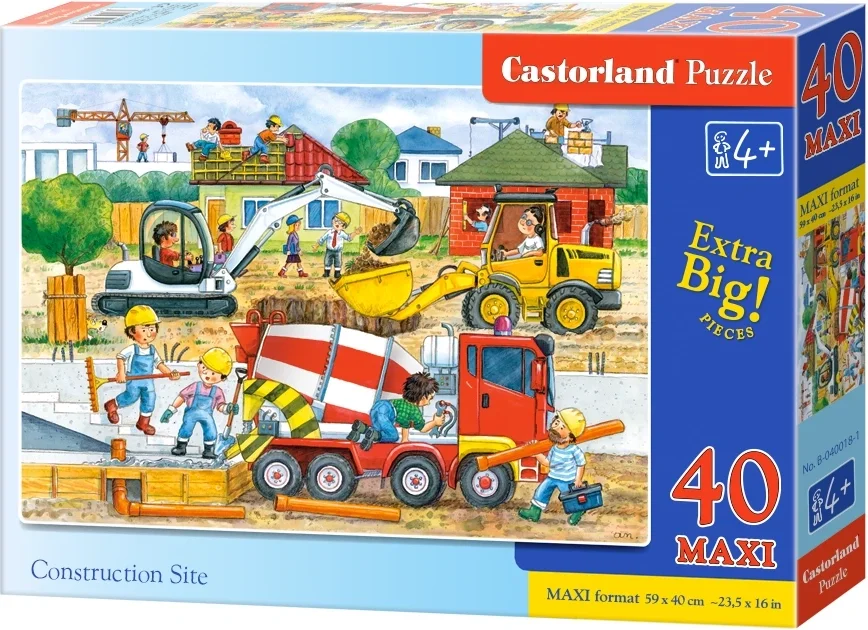 CASTORLAND Puzzle Staveniště MAXI 40 dílků