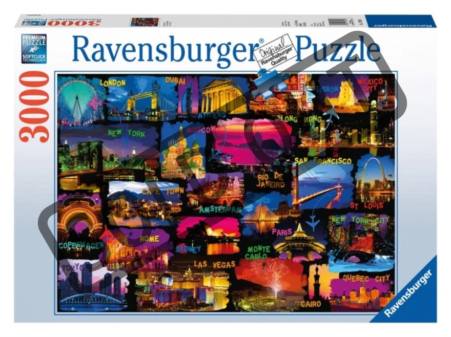 RAVENSBURGER Puzzle Cesta kolem světa 3000 dílků
