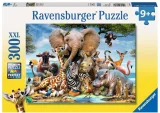RAVENSBURGER Puzzle Kamarádi z Afriky 300 dílků