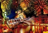 EDUCA Puzzle Ohňostroj na mostě Rialto, Benátky 1500 dílků